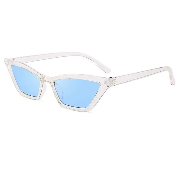 Vintage Cat Eye Solbriller Liten Trekant Form Stilig Uv400 Dame Shades Briller Mote Briller Moto Tilbehør Dekor| |