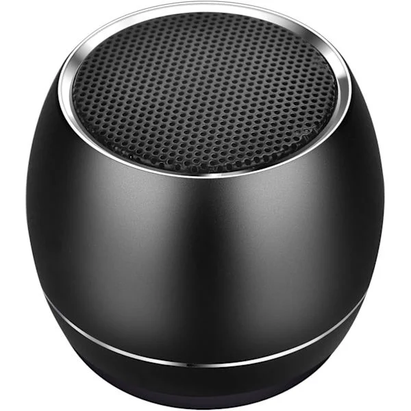 Bærbar Bluetooth-høyttaler - Mini bærbar høyttaler - 6 timers spilletid - Stereoparring - Bluetooth 5.0 - 1,34*1,14 tommer - 0,06 kg - Svart