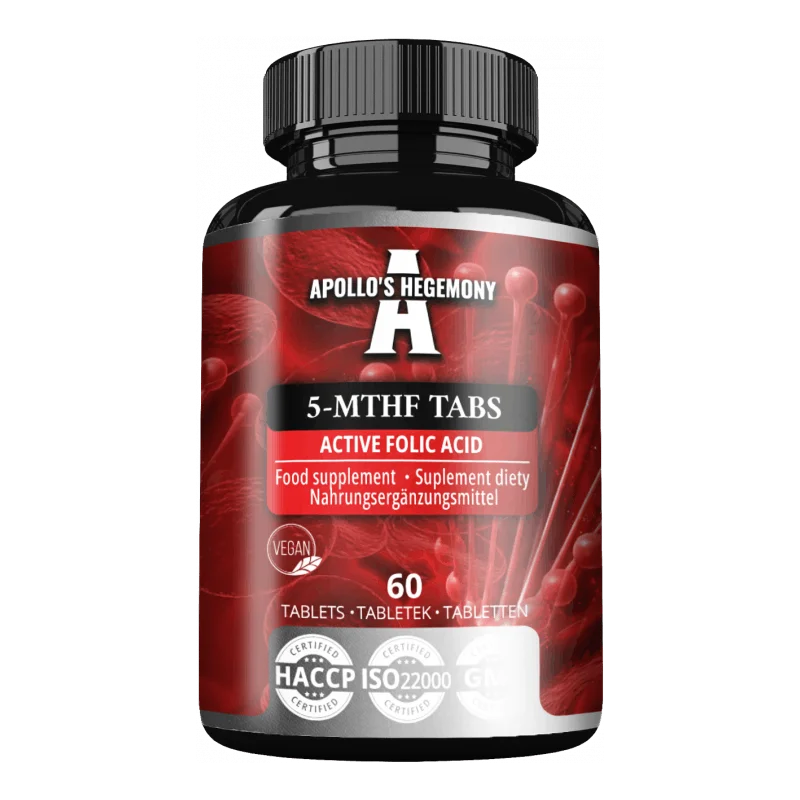 5-MTHF metylfolat 800 μg aktiv folat – 60 tabletter