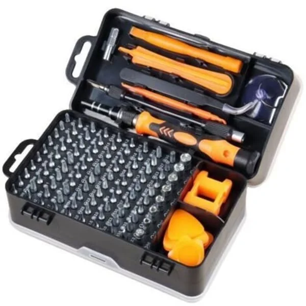 135-in-1 Precision Magnetic Screwdriver Set, Torx Bits, Insulated Multi-tools, Hand Tool Kit for Mobile Phone Repair (Orange) (FMY)