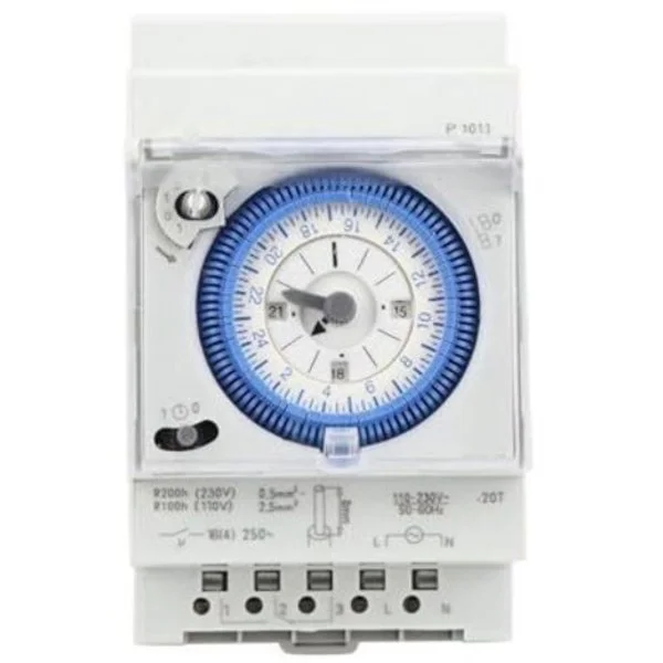 Mechanical Pool Timer 16A 250V Timer Pool Water Heater Timer 15 Minutes 24 Hours for Home, Kitchen, Indoor, Outdoor Outdoor Lighting