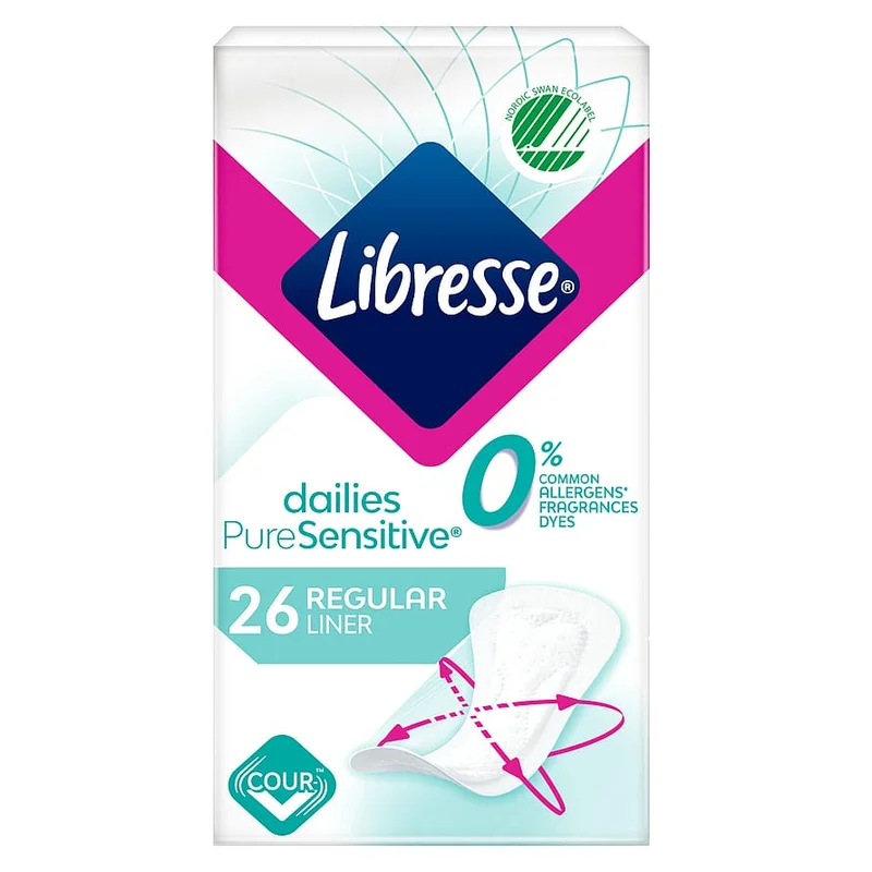 Libresse Trusseindlæg Normal PureSensitive 26 stk, Medicin & Pleje, Bind & Indlæg, Trusseindlæg