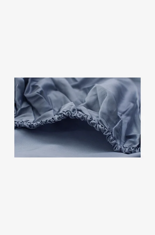 DecoFlux - Faconsyet lagen Solid - Blå - Faconsyede lagner - 160X200 - Fra Homeroom