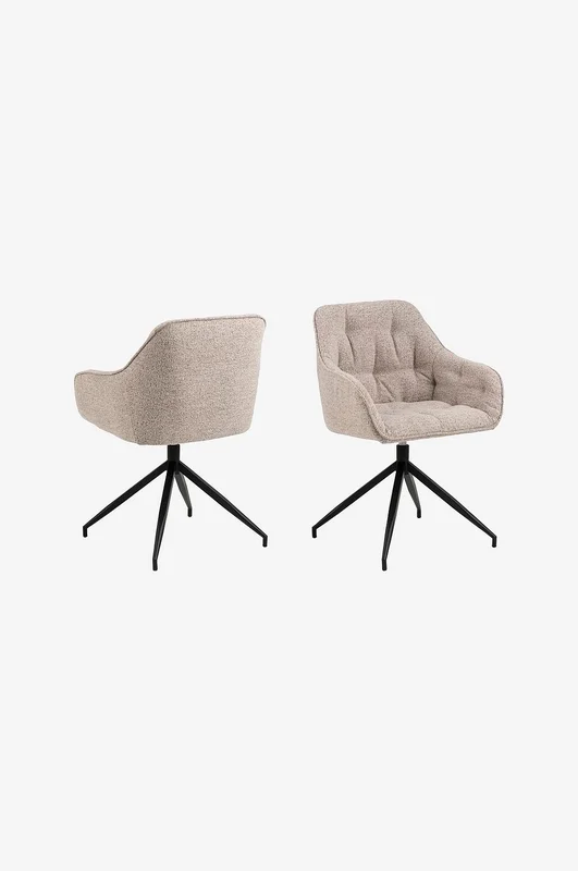 AC Design Furniture - Spisestol med armlene Brooke - Natur - Stoler - Fra Homeroom