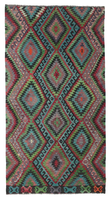 Vintage Kelim Vintage Teppich 174X324 Wolle