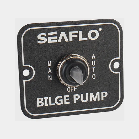 Bedieningspaneel voor elektrische lenspomp SEAFLO 3-Way Switch Panel, aluminium, 12/24V, zonder zekering
