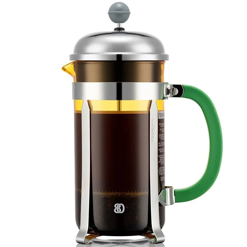 Bodum CHAMBORD kaffepress 8 koppar, gul/grön | Kaffe > Kaffepressar > Presskanna | Bagaren och Kocken
