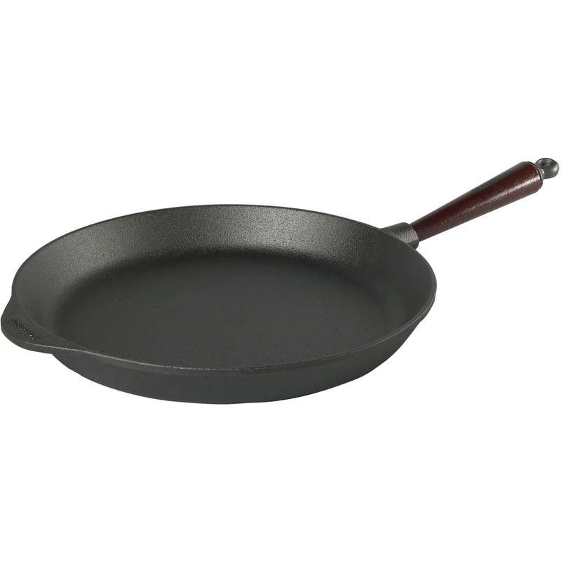 Skeppshult Stekpanna Gjutjärn 36 cm Trähandtag | Matlagning > Kokkärl & Stekpannor > Stekpannor | Bagaren och Kocken