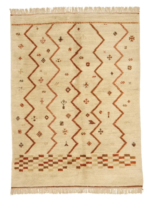 Berber Moroccan - Mid Atlas 169X239 Wolle, Teppich