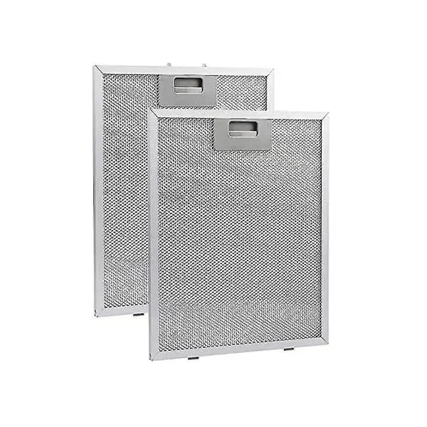 2 stk. Filter for kjøkkenvifte Fettfilter for kjøkkenventilator Kjøkkenavtrekksventilasjon Aluminium Aspirator Filter Mesh