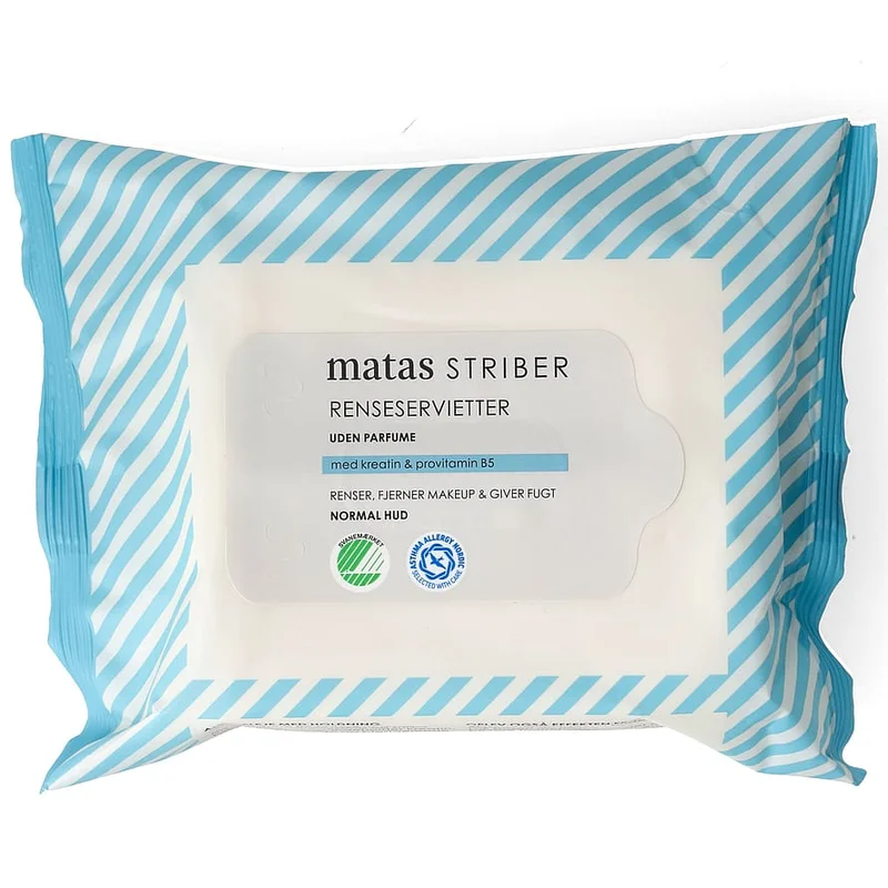 Matas Striber Renseservietter Uden Parfume 25 stk, Hudpleje, Renseprodukter, Renseservietter