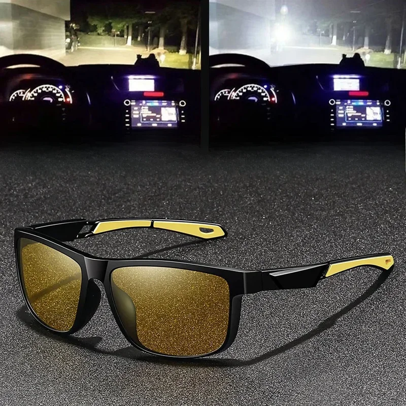 AliExpress - Lunettes de vision nocturne unisexes à monture carrée vintage, verres anti-absorbe ouissement, lunettes anti-fatigue visuelle, lunettes 