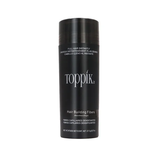 Toppik Hårfibre 27,5g Mørkebrun, Keratin Hårfortykkende Pulver, Øjeblikkelig Hårtab Concealer