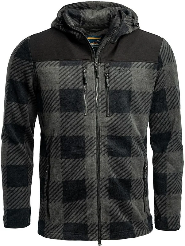 Arrak Outdoor Arrak Unisex Canada Fleece fleece-takki, harmaa/musta