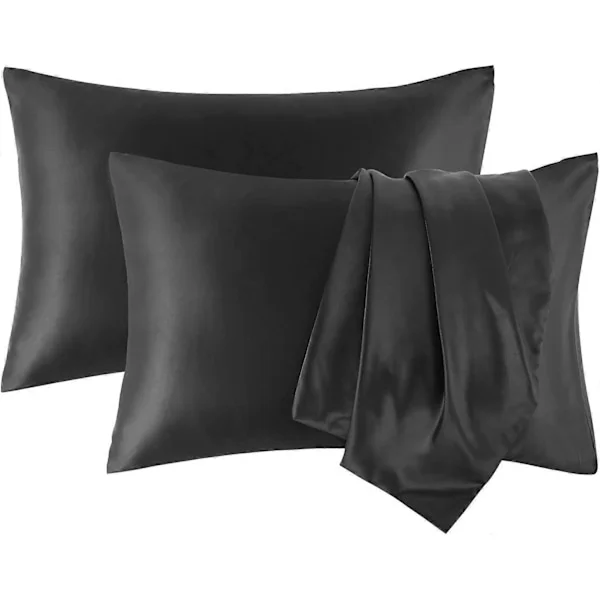 Siden Satin Örngott för Hår - BPC Örngott Kung Storlek Set om 2 för Hår och Hud, Satin Örngott 50x100 cm, Örngott med Kuvertstängning