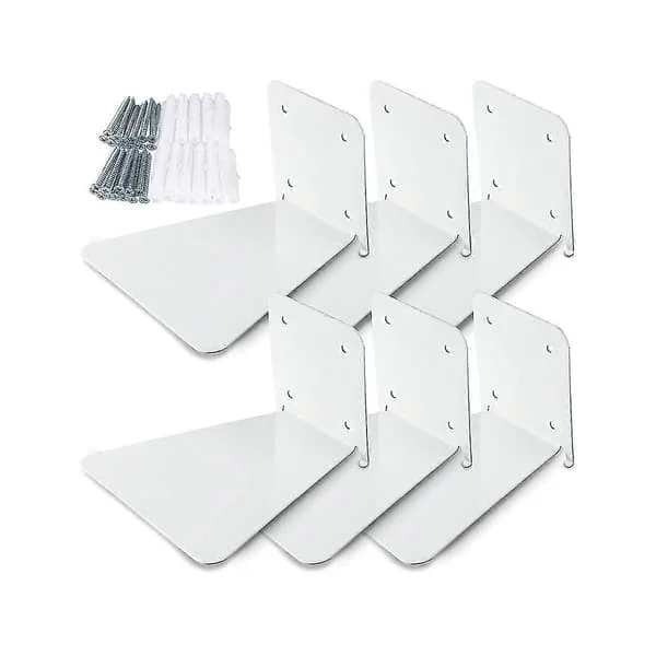 Invisible Floating Bookshelf Floating Book Organizer Wall Mounted Perforated Bookshelf Fits White