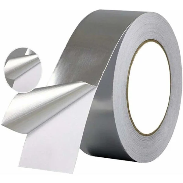Lämmönkestävä lämmöneristysteippi, vedenpitävä alumiiniteippi tiivistykseen tai eristykseen (5cm×20m×0.06mm)