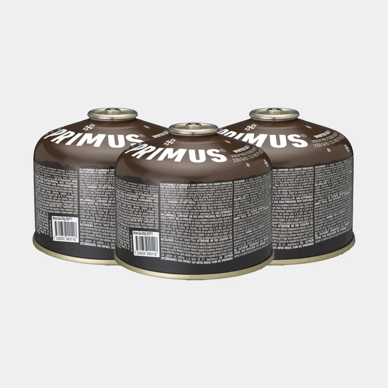 Gas canister / camping gas Primus Winter Gas, threaded, -22° to +10°C, 230 grams, 3-pack