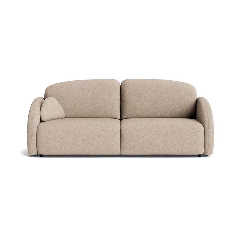 Salerno 3 personers sovesofa, opbevaring - Loop Beige - 232x103x93cm - Slidstærk Sofa med Chaiselong & Madras til Gæster, Beige Sovesofa