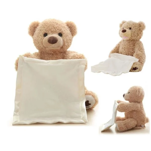 Uusi Tittut Nalle / Kurkistus-Nalle - 30 cm - Puhuva ruskea