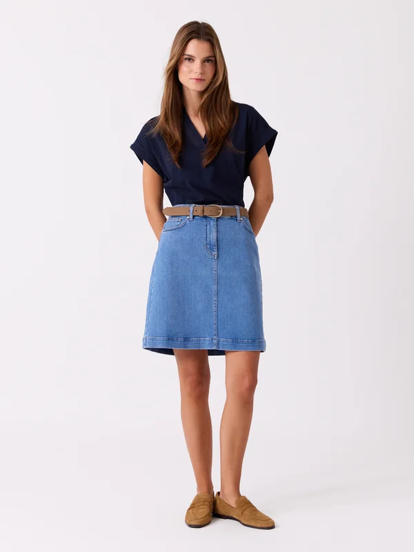 Jean Paul - Patty denim skjørt - Dame - Blå - Skjørt - L