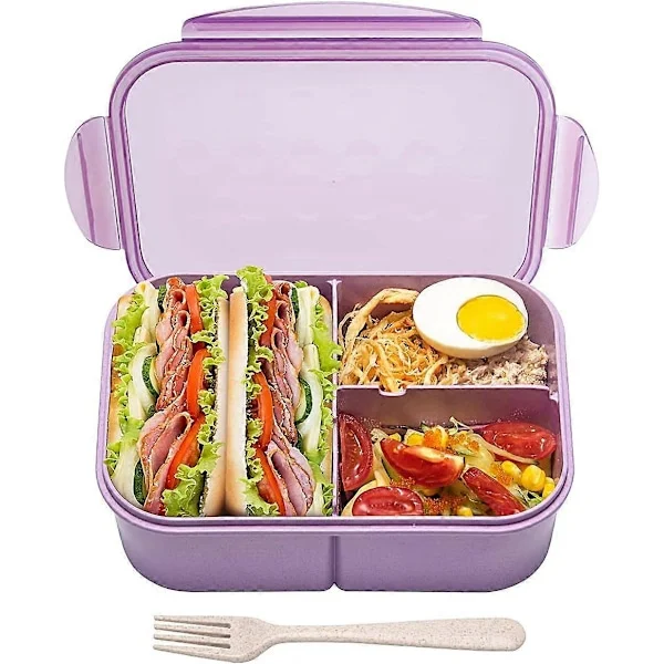 Lunch Box, Bento Box Adult Lunch Box, Ideal Leak-Proof Lunch Boxes, Mom's Choice Lunch Box Kids, No BPA and No Chemical Dyes