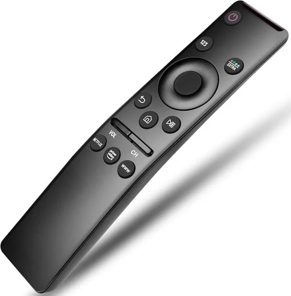 Universal fjernbetjening til alle Samsung TV SUHD HDR LCD Frame Curved Solar HDTV 4K 8K 3D Smart TV med Netflix, Prime Video og WWW-knap