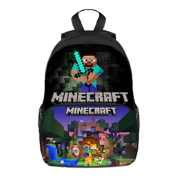 Minecraft Reppu Lapsille Koululaukku Reppu Hahmot Laukku B