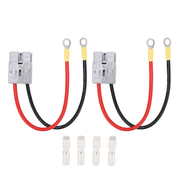 DC600V 50A Startkabler Hurtigkobling 10Awg til Bil Varebil Motorcykel RV Trailer
