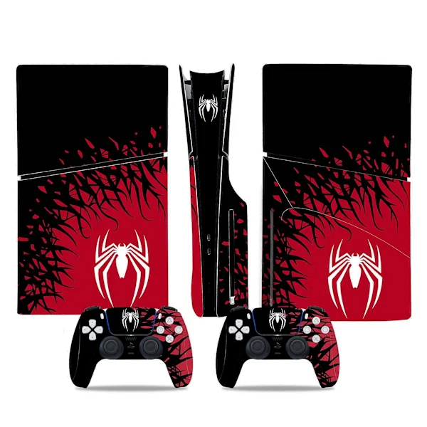 Play Station 5 Slim Självhäftande Skin PS5 SLIM Marvel Superhjältar CD Drive Edition Klistermärke Cool Dekorativt Klistermärke (Spider Man03, Disk)