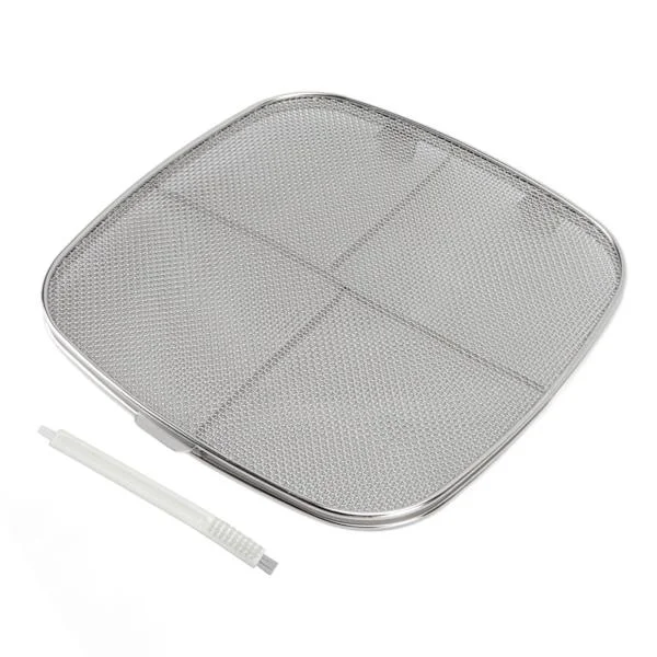 304 Rustfritt Stål Dobbel Dekks Frityrkoker Sprutskjerm og Skjold - Et Must - Ha Kjøkken Frityrkoker Tilbehør for Oval Grillmaskin Hjemme