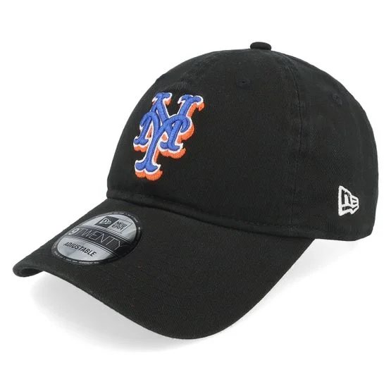 New Era - New York Mets MLB Core Classic 9TWENTY Rep Black Dad Cap Unconstructed Black Cap - MLB @ Hatstore