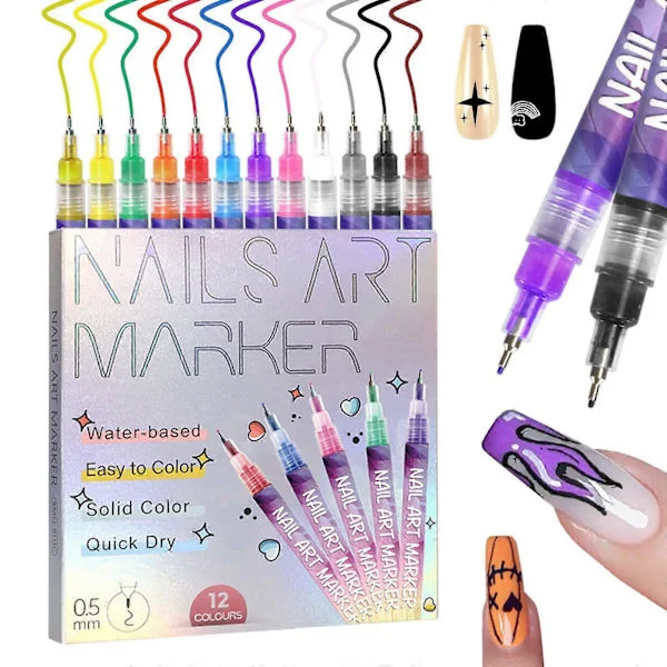 Acrylic Paint Pens for Rock Painting Kit, Glass, Crafts, Ceramic, Stone, Fabric, Wood, 18 Colors Permanent Marker Pen, Art and Craft Set