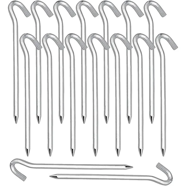 Plugger Plugger Pakke med 20 Teltplugger Jordplugger Plugger Kroker for Telt