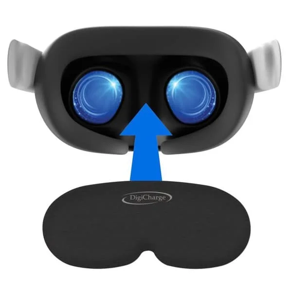 Digicharge VR Cache Objektivskyddsöverdrag för Meta Quest 3S, 3S Xbox Edition, Quest 3, Quest 2, Oculus Quest, Rift