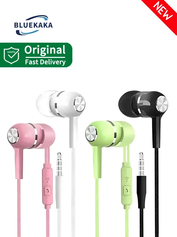 AliExpress - 3,5 mm kabelgebundener In-Ear-Kopfhörer HIFI Heavy Bass Earbuds Monitor Sport-Headset Stereo-Musik-Gaming-Kopfhörer mit Mikrofon