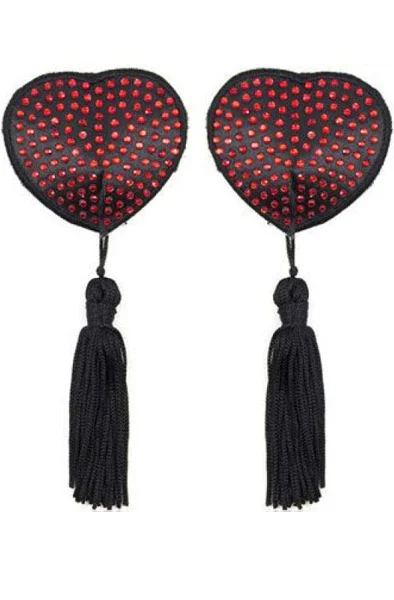 Shine Nipples Tassels Red Nipple covers - Blushme.se