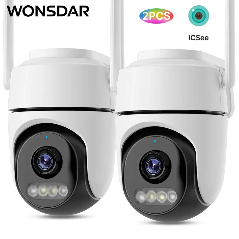 AliExpress - WONSDAR 2 stücke PTZ Kamera Outdoor IP Kamera Video Überwachung WiFi Kamera Home Security Schutz Bewegungserkennung Alarm iCsee