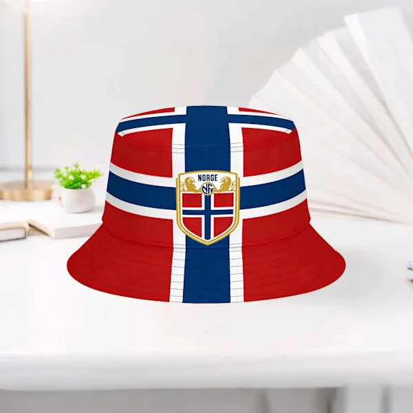 2026 FIFA World Cup Norway Flag Bucket Hat, Football Fan Support Hat for Supporter