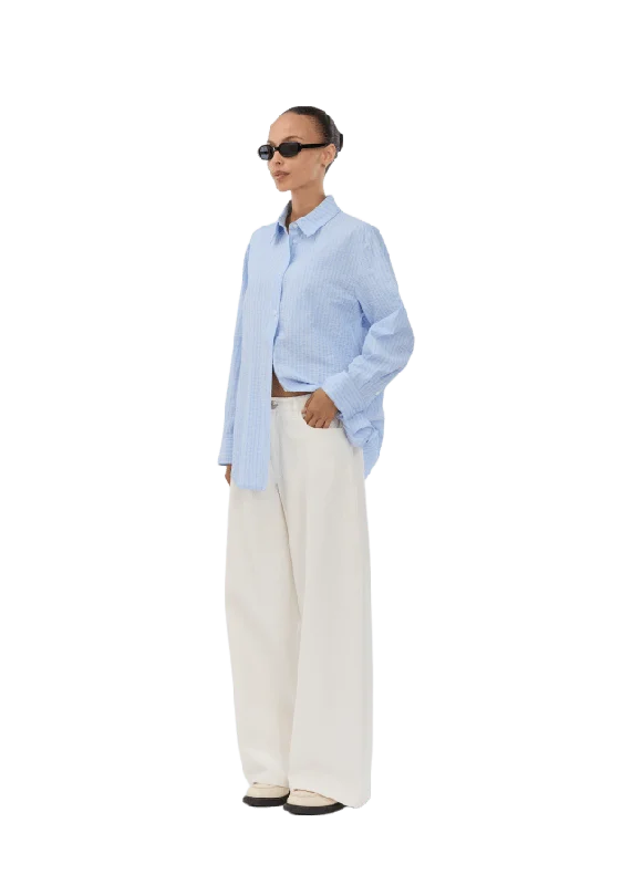 Modström Viggemd Stripe Shirt Blusar Dam Blå XS