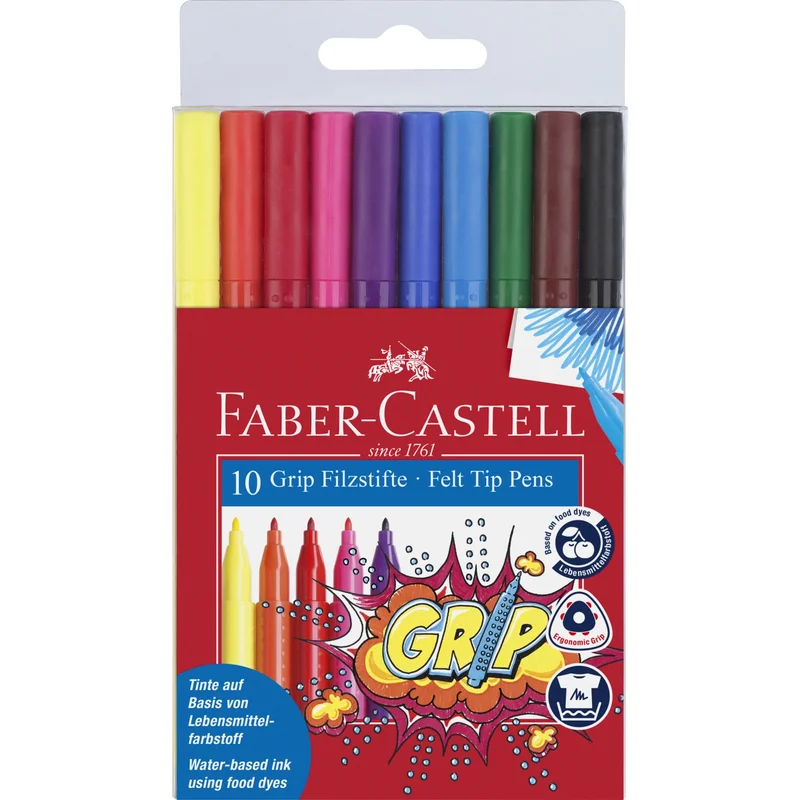 Faber-Castell Tussikynät Grip 10-setti (3 vuota+)