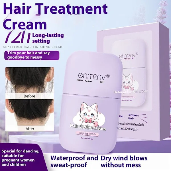 80g Hårstyling Vaxstift Anti-Frizz Hår Slick Stick Hårkant