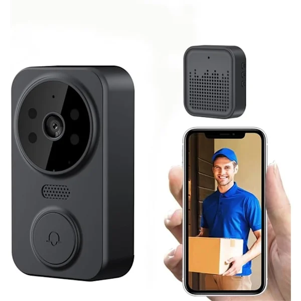 Tuya Hem Säkerhet Trådlös Dörrklocka Video Smart WiFi Dörrklocka med Kamera Intercom Trådlös Dörrklocka