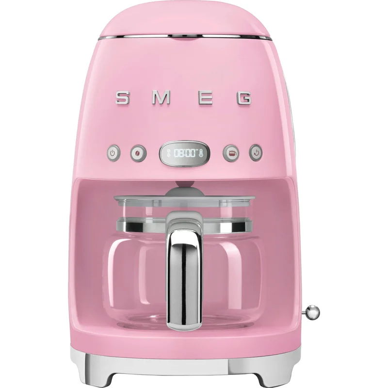 Smeg DCF02PKEU Retro kaffemaskin, rosa | Kaffe > Kaffebryggare | Bagaren och Kocken