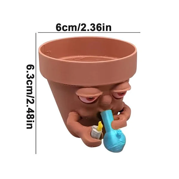moking Planter Sarjakuva moking Man Planter BLUE - varastossa