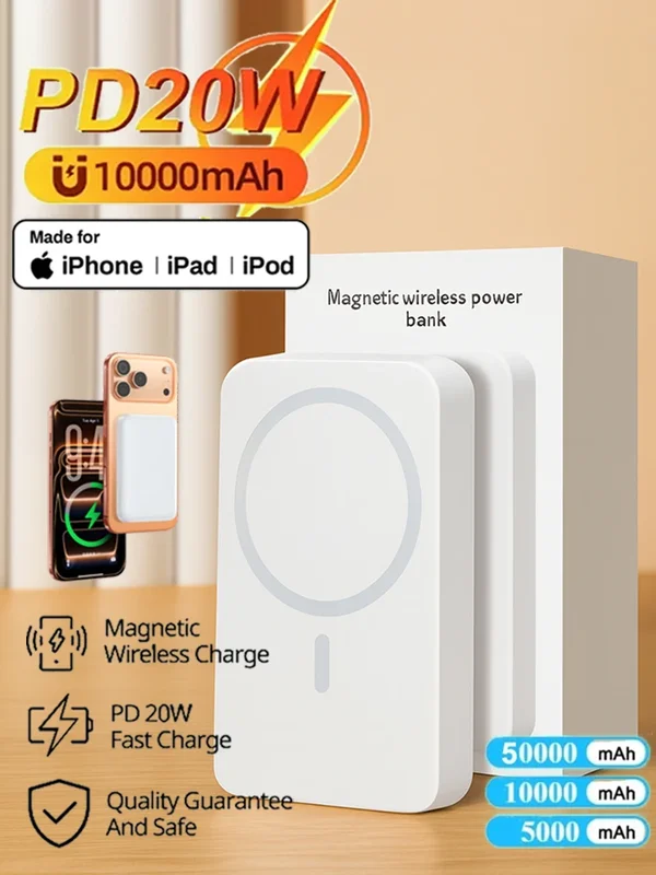 AliExpress - Apple D'origine Magnétique Powerbank Externe De Rechange Batterie Portable Sans Fil Chargeur Rapide Charge Pour iPhone 12 13 14 15 16 17 