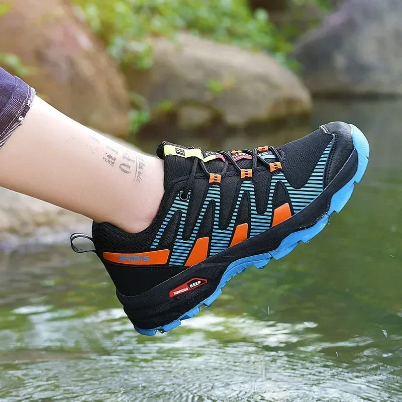 AliExpress - Hiking Shoes Men Women Waterproof Trekking Sneakers Lace-up Climbing Trainers Walking Hunting Tactical Boots Big Size 47