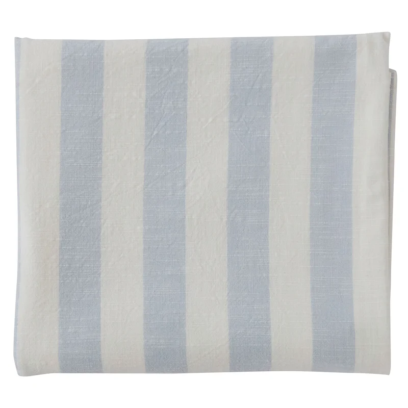 Oyoy living design Stripete duk 260 x 140 cm, ice blue