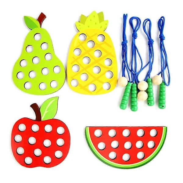 【BQ】Wooden Fruit-Themed Toys for Kids - Enhances Hand-Eye Coordination, Early Educational Toys