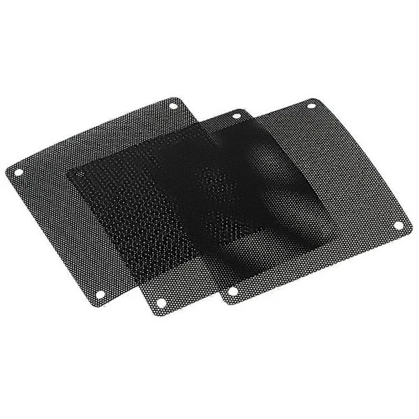 10 Stycken 120 mm Dammfilter Datorfläkt Filter Kylare PVC Svart Dammtätt Fodral Skydd Datornät